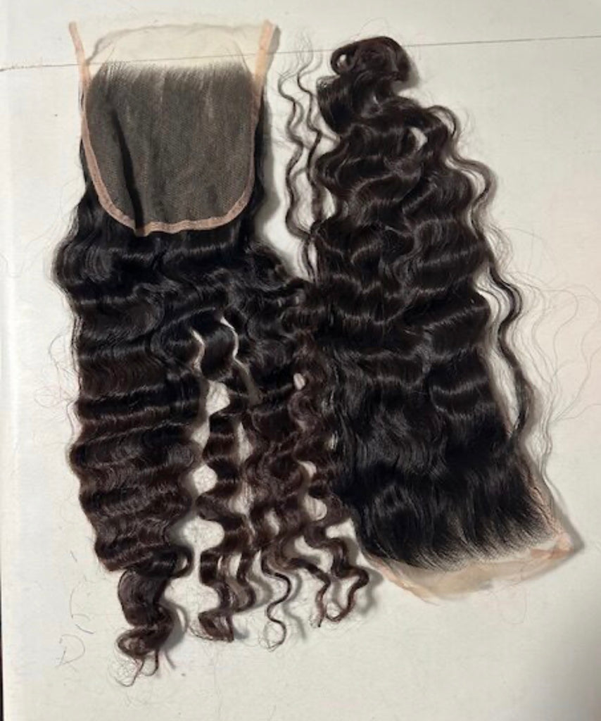 Cambodian Kinky Curly Closures